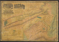 This large map shows a map of the Borough & Township of Mauch Chunk including plans of Nesquehoning, Summit Hill, the borough of Tamaqua, and the coal works of the Lehigh Coal & Navigation Company. Included in the top left corner of the map are two manuscript illustrations depicting the Mansion House of George Esser and the Superintendent's residence.