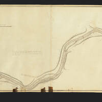 This map shows a chart of the Delaware River drawn from surveys made under the direction of the Lehigh Coal and Navigation Company.